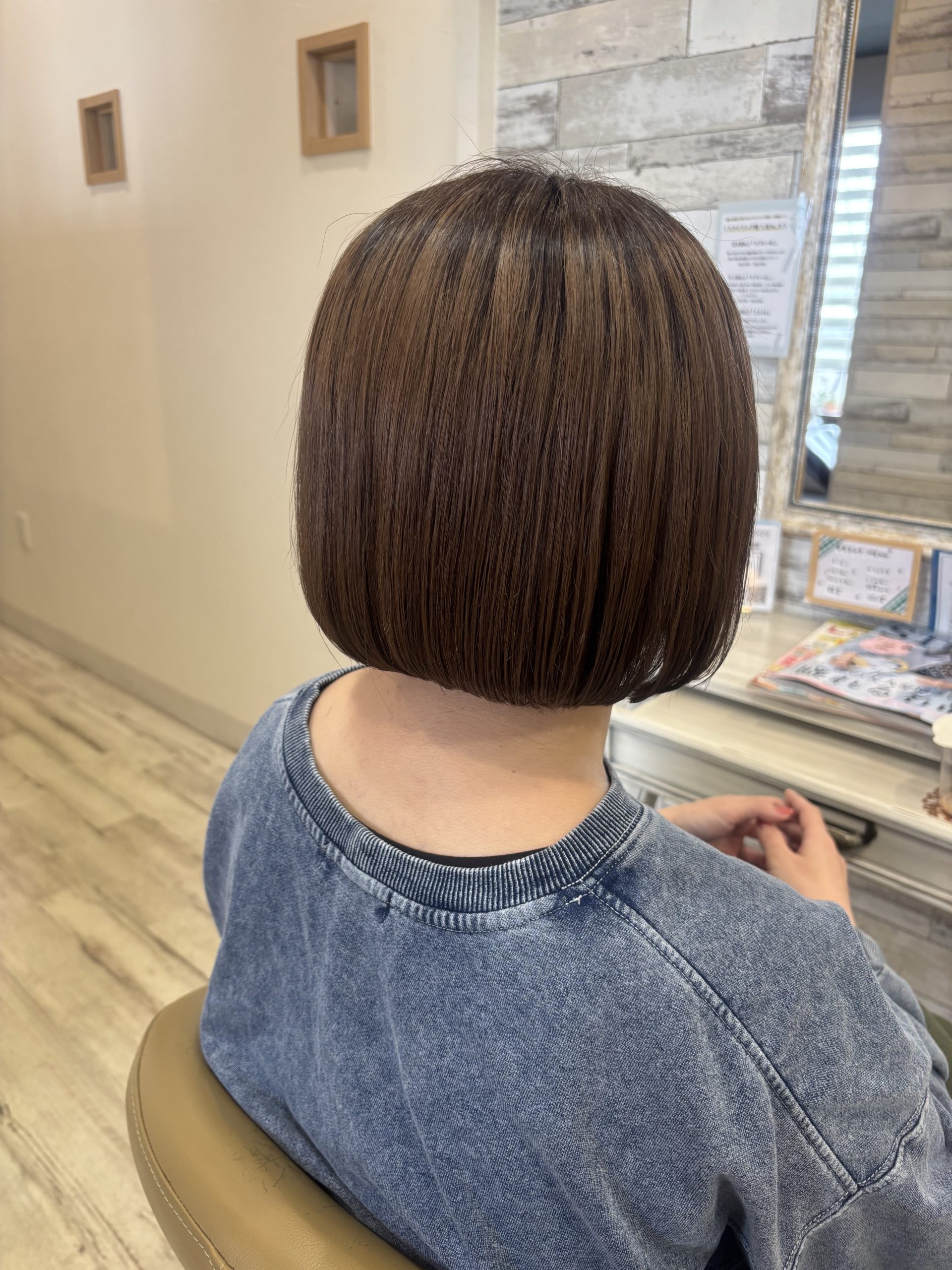 首元スッキリ大人可愛い春ボブ☆